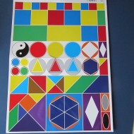 JOC EDUCATIV Minigeo - forme si culori (jetoane magnetice)