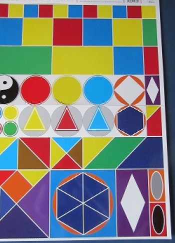 JOC EDUCATIV Minigeo - forme si culori (jetoane magnetice)