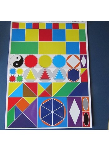 JOC EDUCATIV Minigeo - forme si culori (jetoane magnetice)