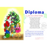 Diploma de Craciun pentru fetite