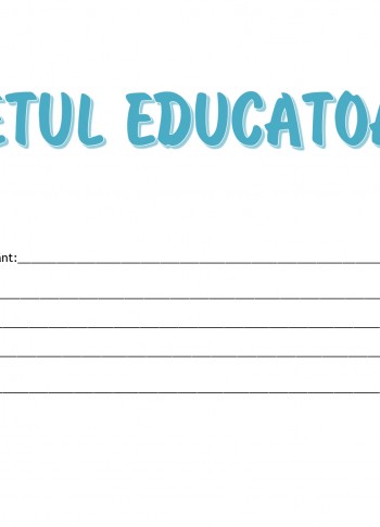 Caietul educatoarei 