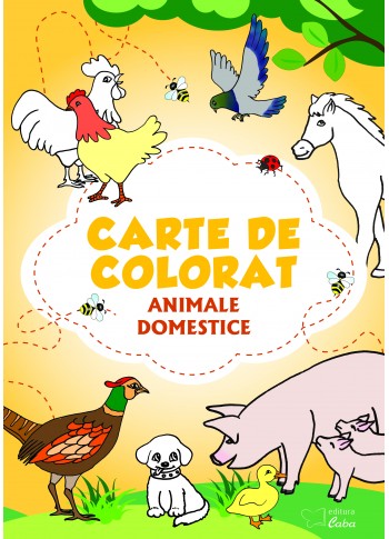 Carte de colorat: Animale domestice  