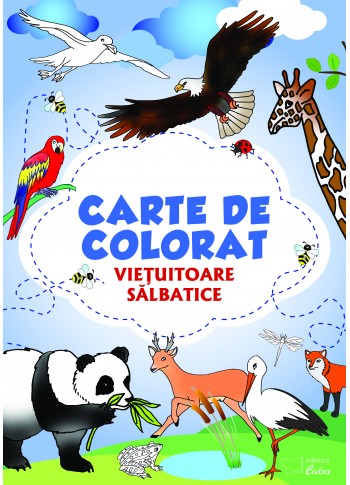 Carte de colorat:  Vietuitoare salbatice