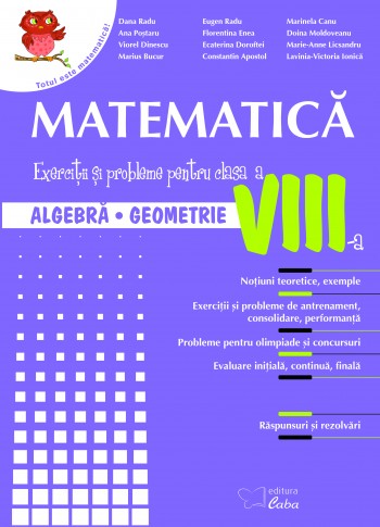Matematica - culegere pentru clasa a VIII-a Matematica - culegere pentru clasa a VIII-a