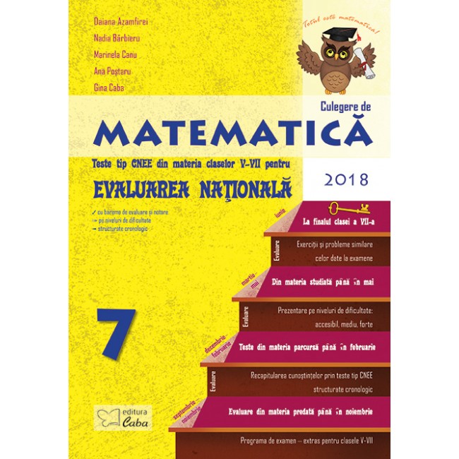 Evaluare nationala Matematica - teste din materia claselor V-VII