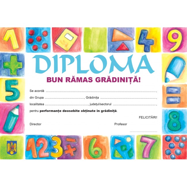 Diploma "Bun Ramas Gradinita!"
