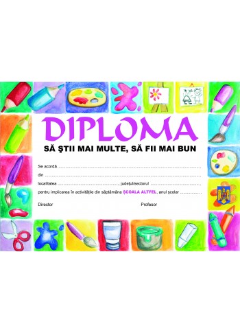 Diploma Saptamana Altfel (Sa stii mai multe, sa fii mai bun)