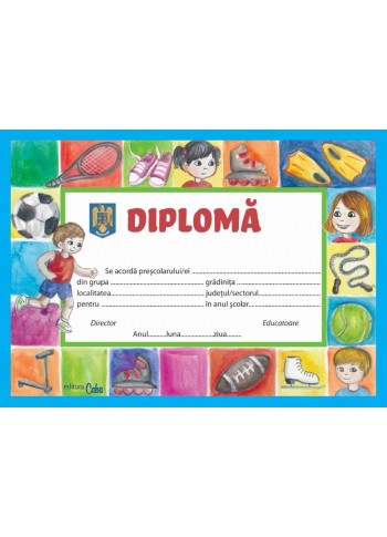 Diploma - cel mai bun sportiv
