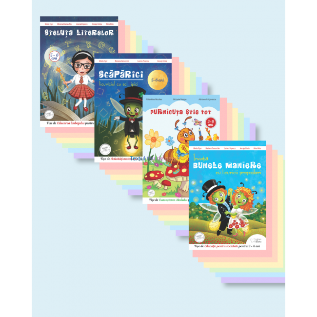 Set de auxiliare pentru grupa mare (5-6 ani) - Parada gâzelor