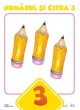 Set NUMERELE 0-10, planse format A4, plastifiate (cu benzi magnetice pe verso)