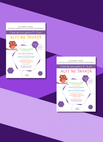 Set de auxiliare pentru grupa mare - „Alfi ne învață” (volumul I+II)
