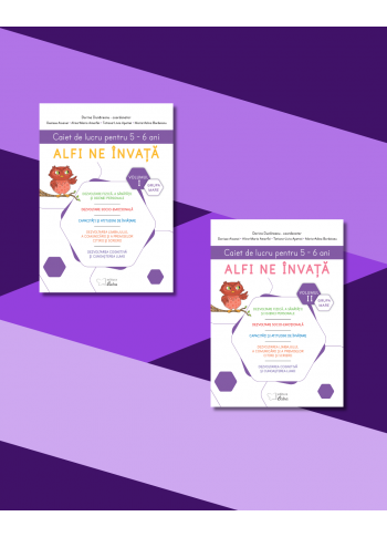 Set de auxiliare pentru grupa mare - „Alfi ne învață” (volumul I+II)