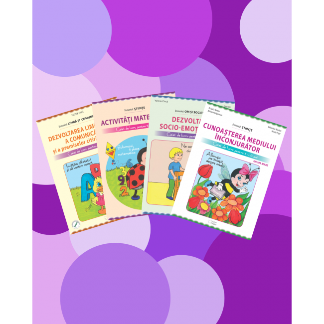 Set de auxiliare pentru grupa mare (5-6 ani) - varianta 1