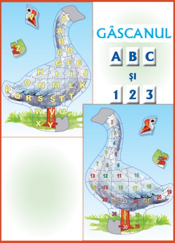 Gascanul A, B, C si 1, 2, 3 - joc didactic Gascanul A, B, C si 1, 2, 3 - joc didactic