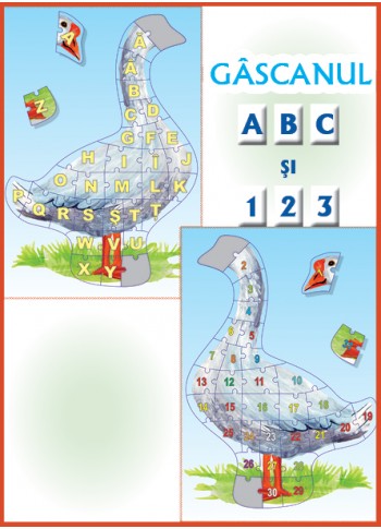 Gascanul A, B, C si 1, 2, 3 - joc didactic