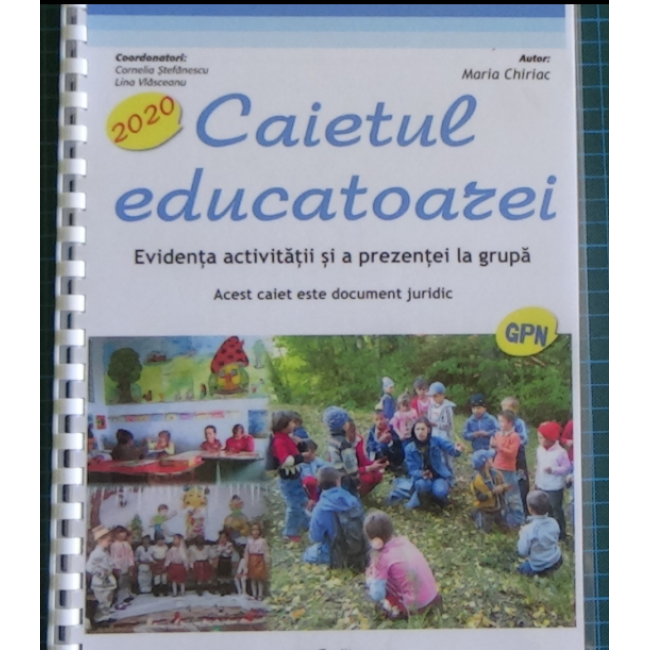 Caietul educatoarei pentru gradinite cu program normal 2022-2023 (A4 cu spira plastic)