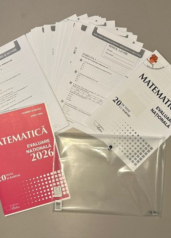 Matematica - Evaluare Nationala 2026 (mapa cu 20 teste si bareme)