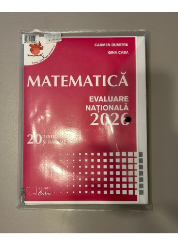 Matematica - Evaluare Nationala 2026 (mapa cu 20 teste si bareme)