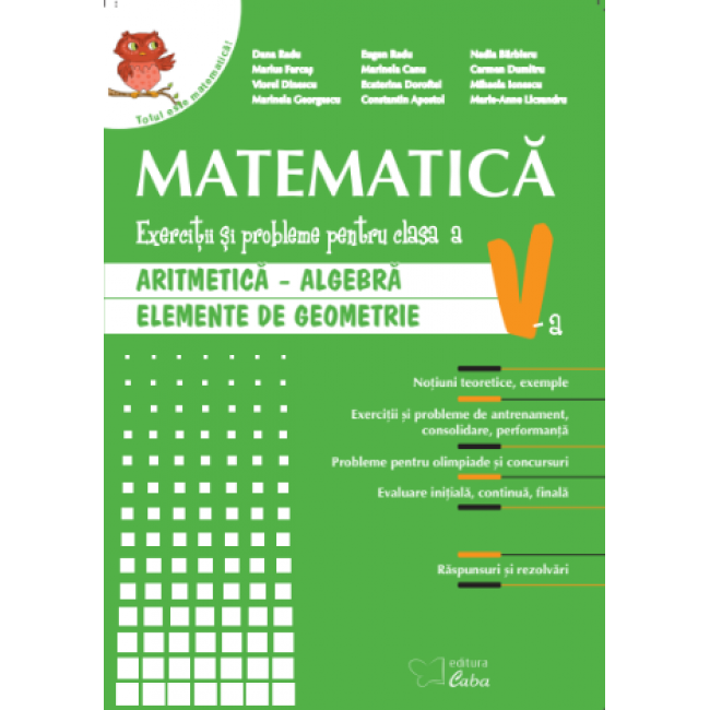 Matematica - culegere pentru clasa a V-a (brosata)
