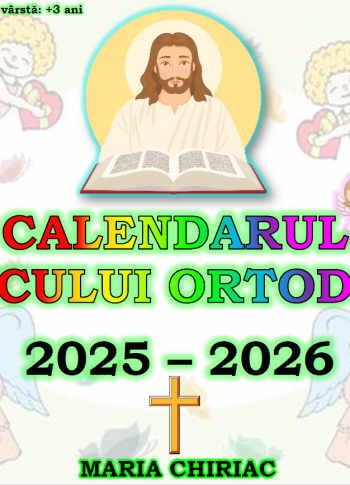 Calendarul micului ortodox (A3 pe spira)