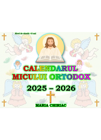 Calendarul micului ortodox (A3 pe spira)