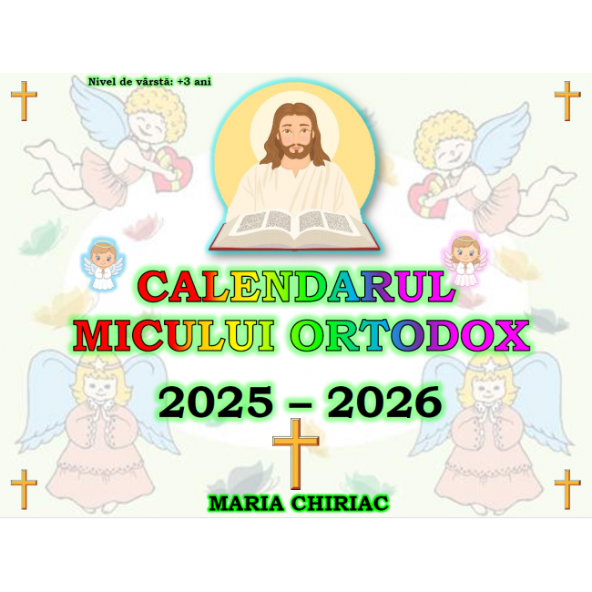 Calendarul micului ortodox (A3 pe spira)