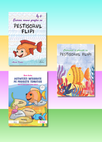 Set de auxiliare pentru grupa mijlocie (4-5 ani) - Peștișorul-Flipi