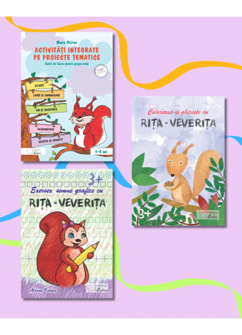 Set de auxiliare pentru grupa mica (3-4 ani) - Rita-Veverita