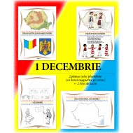 Set Planse 1 Decembrie (2 planse A4 plastifiate + 2 fise de lucru A4)