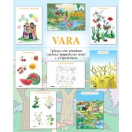 Set planse - VARA, format A3 (+1 folie pastile magnetice dreptunghiulare cadou) 